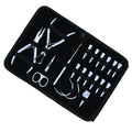 Professional Hair Extension Tools Kit with Microbead Pliers, Hook, Needles, Clips & Case