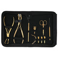 Professional Hair Extension Tools Kit with Remover Pliers, Tape-In Pliers, Hooks & Clips