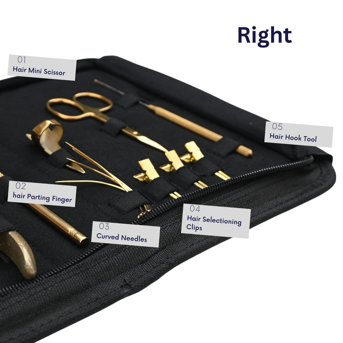 Professional Hair Extension Tools Kit with Remover Pliers, Tape-In Pliers, Hooks & Clips